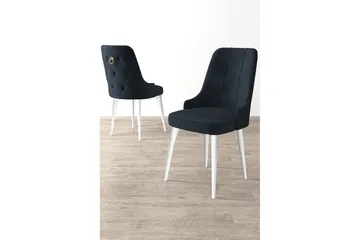 Matstol Jebi Antracit / Vit - Antracit / Vit - Möbler - Stolar & fåtöljer - Matstol & köksstol