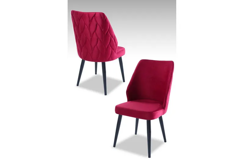 Matstol Stifen Claret Red / svart - Claret Red / svart - Möbler - Stolar & fåtöljer - Matstol & köksstol