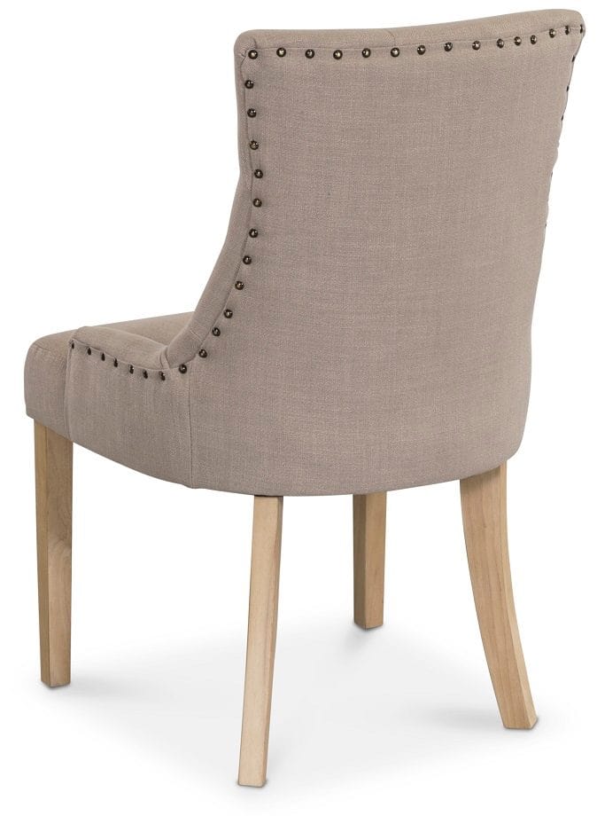 Matstol Tuva med Träben - Beige, antikbehandlade ben - Möbler - Stolar & fåtöljer - Matstol & köksstol