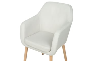 Matstol Yorkville ll - Vit, ljust trä - Möbler - Stolar & fåtöljer - Matstol & köksstol