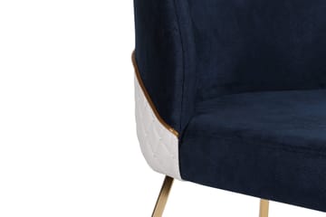 Alsacia Matstol - Guld/Mörkblå - Möbler - Stolar & fåtöljer - Matstol & köksstol