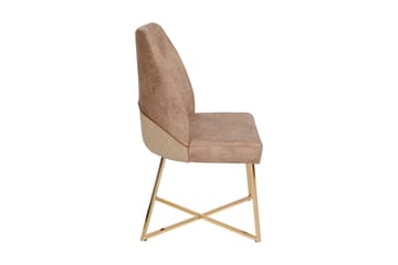 Alsacia Matstol i Sammet - Sandbeige - Möbler - Stolar & fåtöljer - Matstol & köksstol