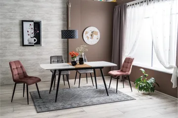 Begin Matstol - Sammet/Grå - Möbler - Stolar & fåtöljer - Matstol & köksstol