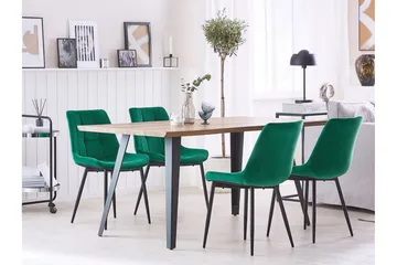 Mustadfors Sammetsstol 2-pack - Grön - Möbler - Stolar & fåtöljer - Matstol & köksstol