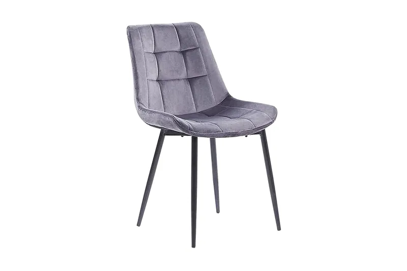 Mustadfors Sammetsstol 2-pack, Grå