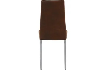 Sabie Matstol Microfiber 2-pack - Brun/Silver - Möbler - Stolar & fåtöljer - Matstol & köksstol
