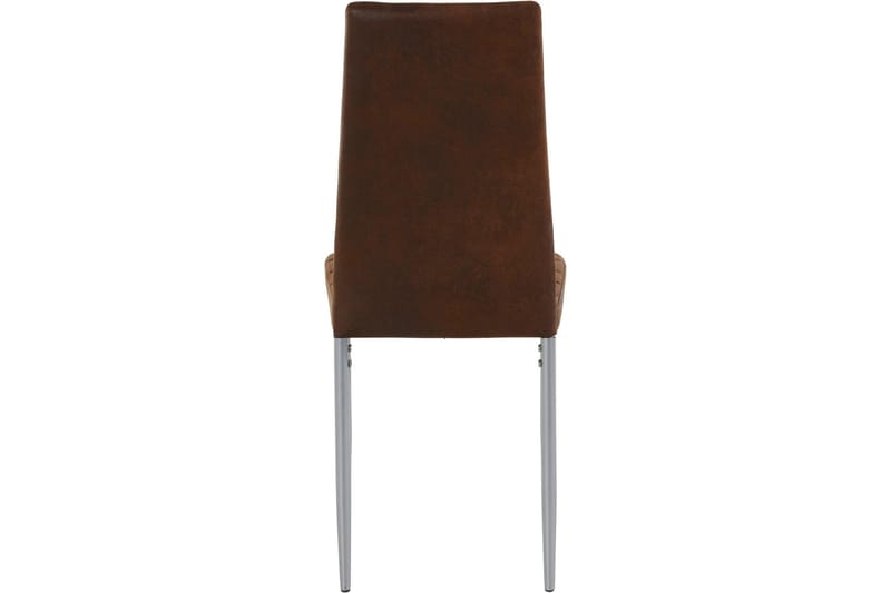 Sabie Matstol Microfiber 2-pack - Brun/Silver - Möbler - Stolar & fåtöljer - Matstol & köksstol