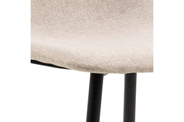 Salaman Matstol i Tyg med Metallben - Beige - Möbler - Stolar & fåtöljer - Matstol & köksstol