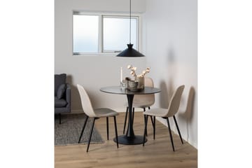 Salaman Matstol i Tyg med Metallben - Beige - Möbler - Stolar & fåtöljer - Matstol & köksstol