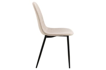 Salaman Matstol i Tyg med Metallben - Beige - Möbler - Stolar & fåtöljer - Matstol & köksstol