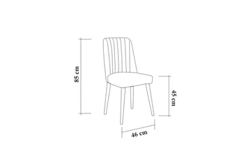 Shundrea Stol 85 cm - Vit - Möbler - Stolar & fåtöljer - Matstol & köksstol