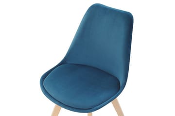 Tulunda II Sammetsstol 2-pack - Blå - Möbler - Stolar & fåtöljer - Matstol & köksstol