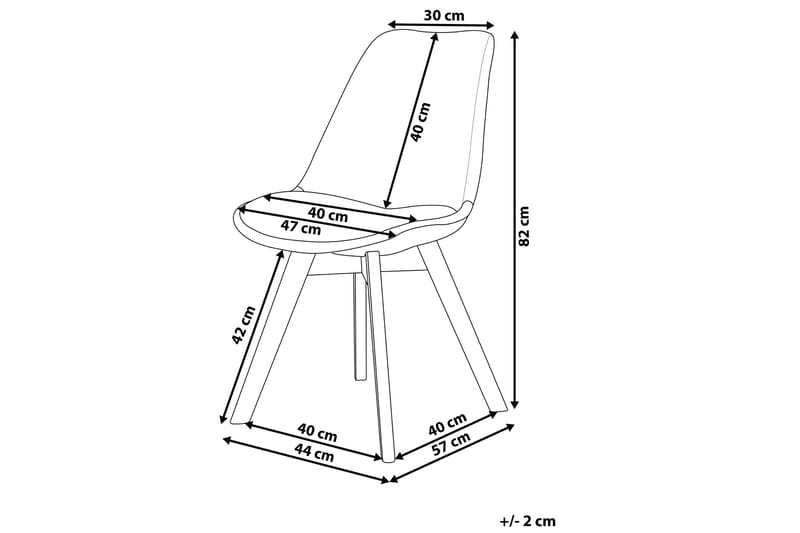 Tulunda II Sammetsstol 2-pack - Blå - Möbler - Stolar & fåtöljer - Matstol & köksstol
