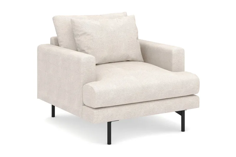 Menard Stor Fåtölj Tyg - Beige - Möbler - Stolar & fåtöljer - Fåtölj