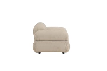 Mika Retro Fåtölj i Tyg - Beige - Möbler - Stolar & fåtöljer - Fåtölj