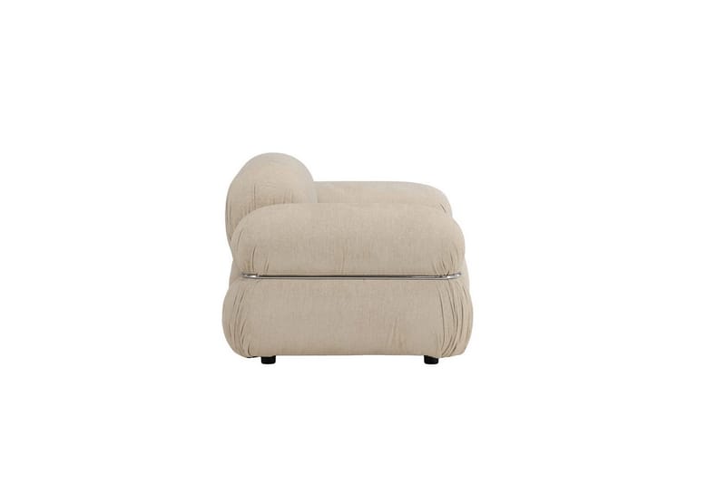 Mika Retro Fåtölj i Tyg - Beige - Möbler - Stolar & fåtöljer - Fåtölj