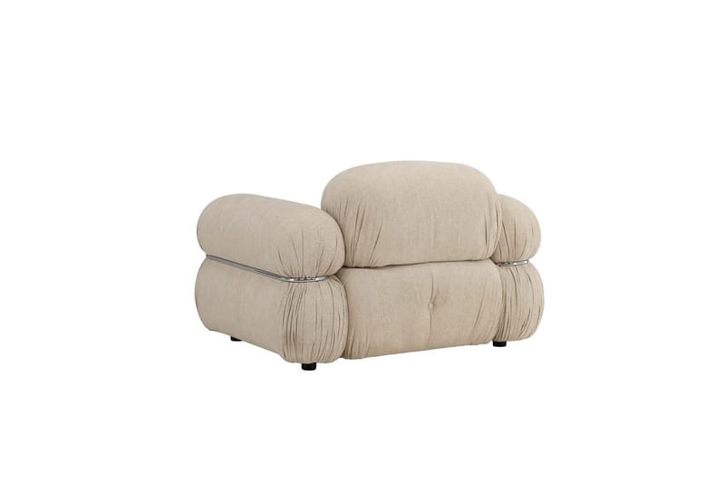 Mika Retro Fåtölj i Tyg - Beige - Möbler - Stolar & fåtöljer - Fåtölj