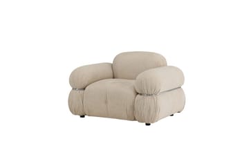 Mika Retro Fåtölj i Tyg - Beige - Möbler - Stolar & fåtöljer - Fåtölj