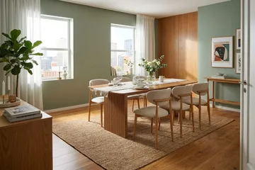 Molly Matstol i trä med tygsits - Ek/Beige - Möbler - Stolar & fåtöljer - Matstol & köksstol