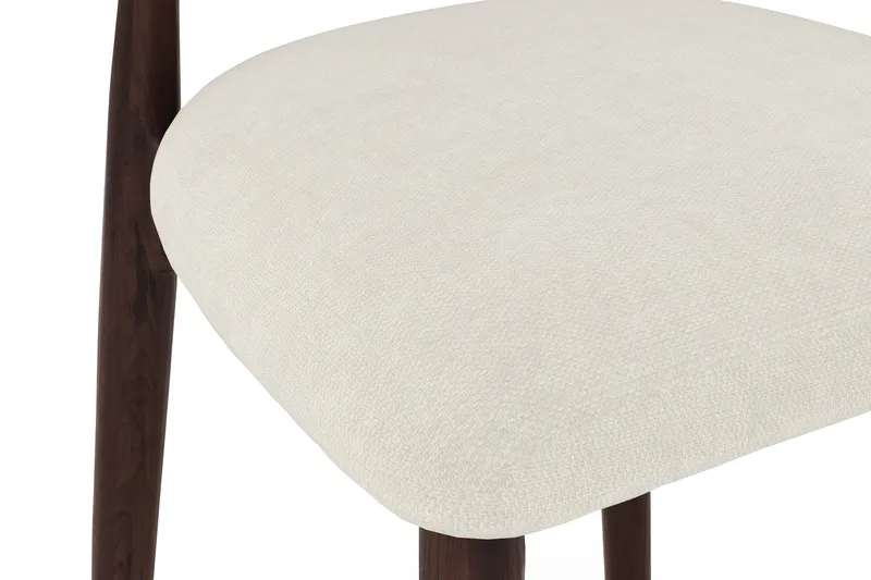 Molly Matstol i trä med tygsits - Rökt ek/Beige - Möbler - Stolar & fåtöljer - Matstol & köksstol