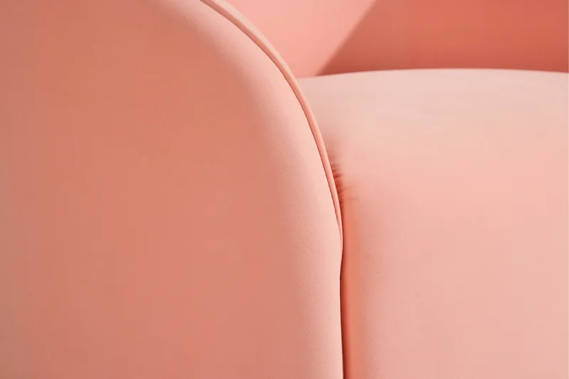 Neo Rund Fåtölj i Tyg - Rosa - Möbler - Stolar & fåtöljer - Fåtölj