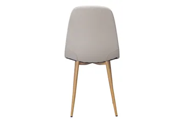 Nibe Matstol & Köksstol i Tyg med Metallben i Ekutseende - Beige - Möbler - Stolar & fåtöljer - Matstol & köksstol