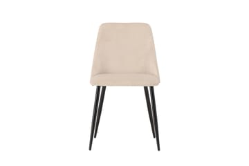 Night Matstol i Tyg med Metallben - Beige - Möbler - Stolar & fåtöljer - Matstol & köksstol