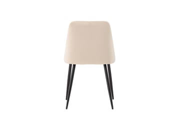 Night Matstol i Tyg med Metallben - Beige - Möbler - Stolar & fåtöljer - Matstol & köksstol