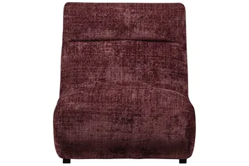 Observe Rektangulär Modern Fåtölj i Chenille - Bordeaux - Möbler - Stolar & fåtöljer - Fåtölj