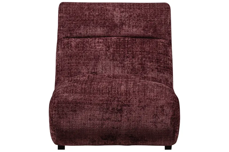 Observe Rektangulär Modern Fåtölj i Chenille - Bordeaux - Möbler - Stolar & fåtöljer - Fåtölj