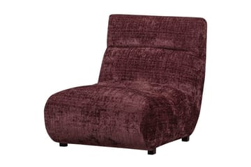 Observe Rektangulär Modern Fåtölj i Chenille - Bordeaux - Möbler - Stolar & fåtöljer - Fåtölj