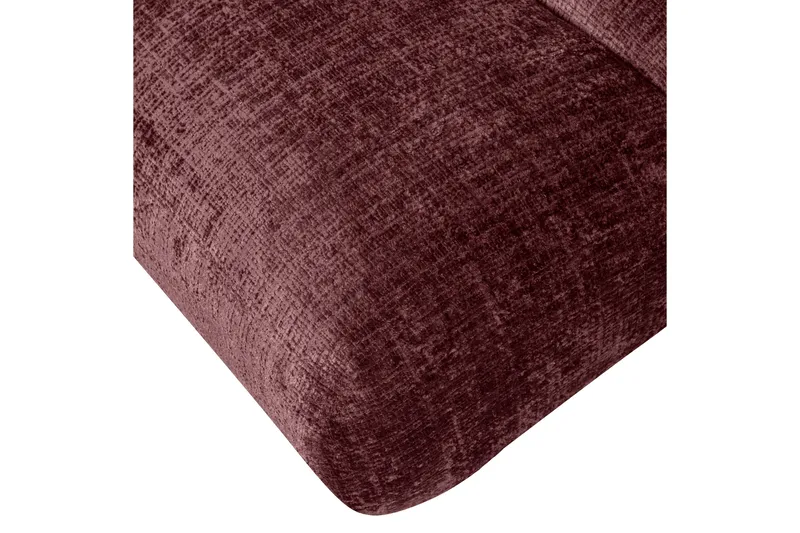 Observe Rektangulär Modern Fåtölj i Chenille - Bordeaux - Möbler - Stolar & fåtöljer - Fåtölj
