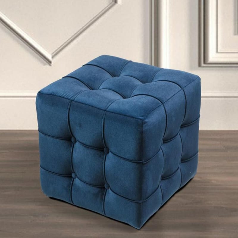 Ameias Sittpuff 42 cm - Marinblå - Möbler - Stolar & fåtöljer - Pall & puff - Sittpuff