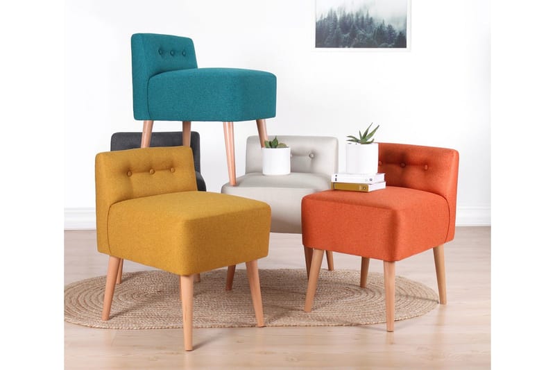 Anaro Sittpuff 43 cm Rektangulär - Grå - Möbler - Stolar & fåtöljer - Pall & puff - Sittpuff