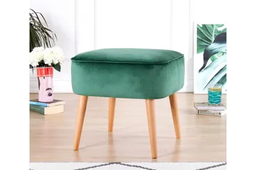 Anaro Sittpuff 45 cm Rektangulär - Grön - Möbler - Stolar & fåtöljer - Pall & puff - Sittpuff