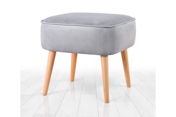 Anaro Sittpuff 45 cm Rektangulär - Ljusgrå - Möbler - Stolar & fåtöljer - Pall & puff - Sittpuff