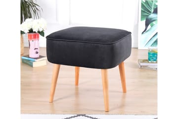 Anaro Sittpuff 45 cm Rektangulär - Mörkgrå - Möbler - Stolar & fåtöljer - Pall & puff - Sittpuff
