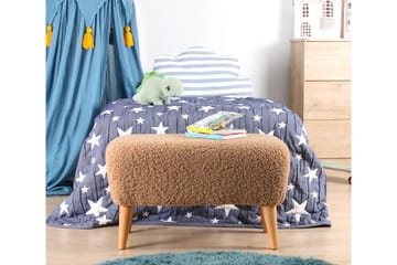 Anaro Sittpuff 61 cm Rektangulär - Brun - Möbler - Stolar & fåtöljer - Pall & puff - Sittpuff