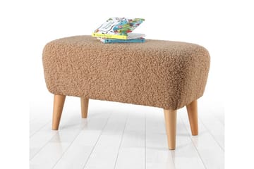 Anaro Sittpuff 61 cm Rektangulär - Brun - Möbler - Stolar & fåtöljer - Pall & puff - Sittpuff