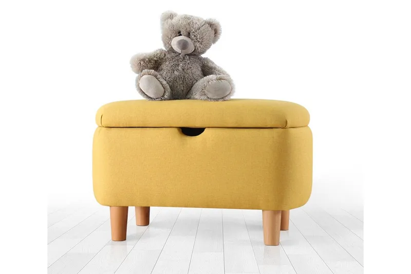 Anaro Sittpuff 61 cm Rektangulär, Gul