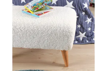 Anaro Sittpuff 61 cm Rektangulär - Vit - Möbler - Stolar & fåtöljer - Pall & puff - Sittpuff