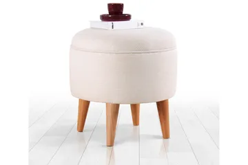 Anaro Sittpuff Rund - Beige - Möbler - Stolar & fåtöljer - Pall & puff - Sittpuff