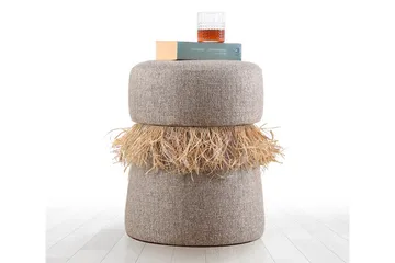 Anaro Sittpuff Rund - Brun - Möbler - Stolar & fåtöljer - Pall & puff - Sittpuff