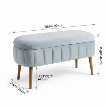 Armenia Sittpuff med förvaring 90 cm - Möbler - Stolar & fåtöljer - Pall & puff - Sittpuff - Sittpuff med förvaring