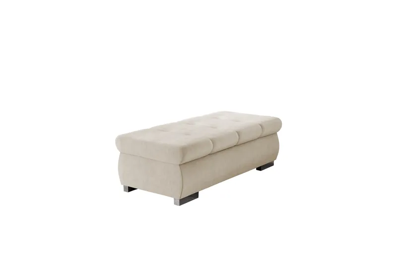 Cerys Fotpall 60 cm, Beige