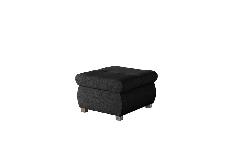 Cerys Fotpall 60 cm, Svart