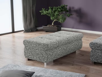Cerys Fotpall - grå - Möbler - Stolar & fåtöljer - Pall & puff - Sittpuff