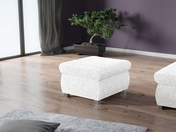 Cerys Fotpall - vit - Möbler - Stolar & fåtöljer - Pall & puff - Sittpuff