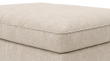 Dubai Fotpall i Tyg - Beige - Möbler - Stolar & fåtöljer - Pall & puff - Fotpall
