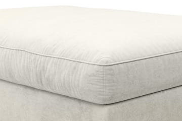 Dubai Rektangulär Fotpall 120x95 cm i Sammet - Vit - Möbler - Stolar & fåtöljer - Pall & puff - Fotpall